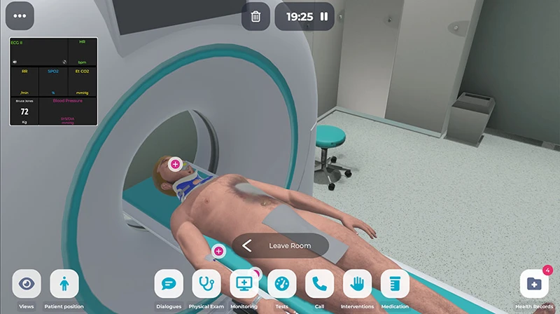 Transfer the Patient to Tomography Room 1 Transfer the Patient to Tomography Room
